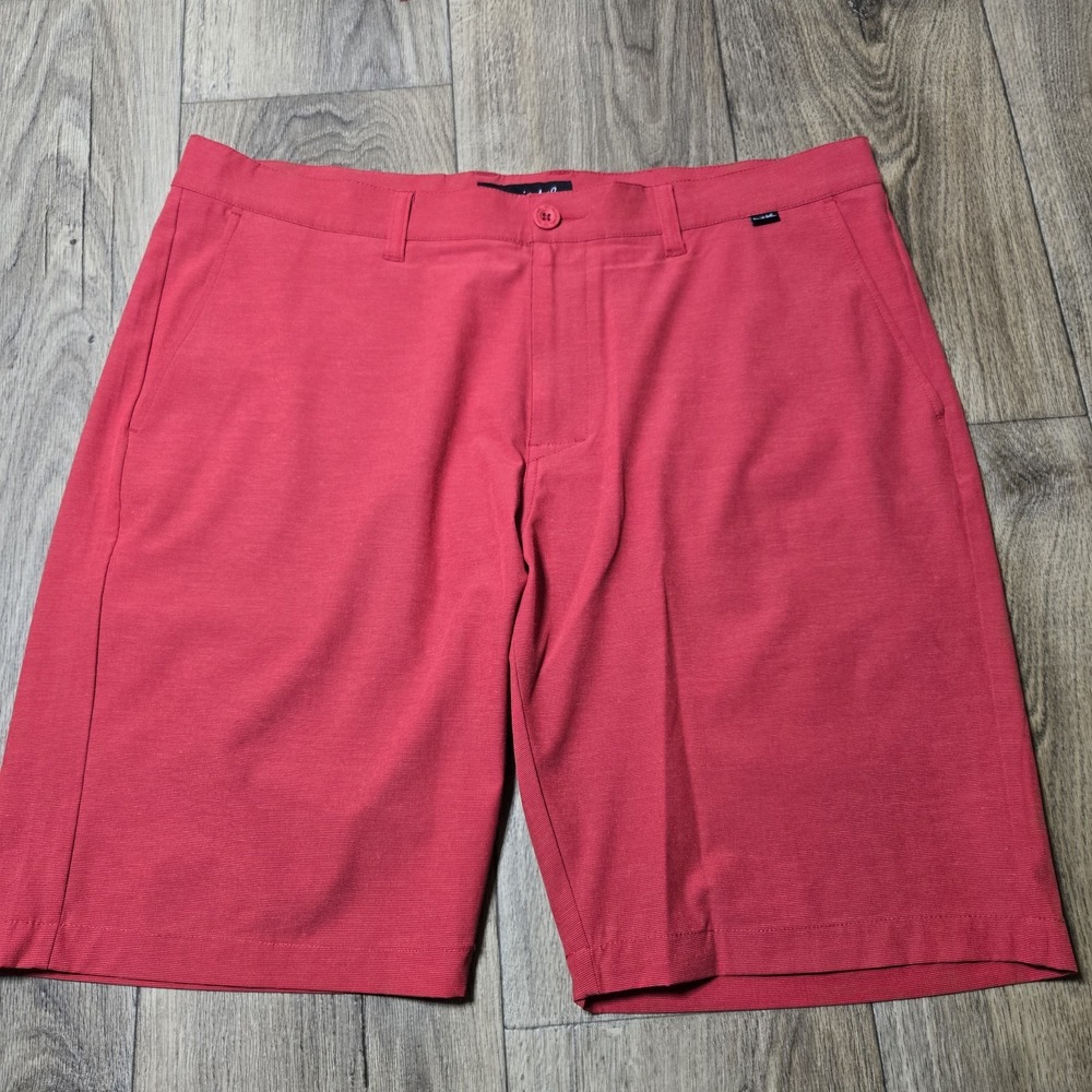Travis Mathew Red Golf Active Shorts Mens 38 (Measured 39) 10" Inseam
